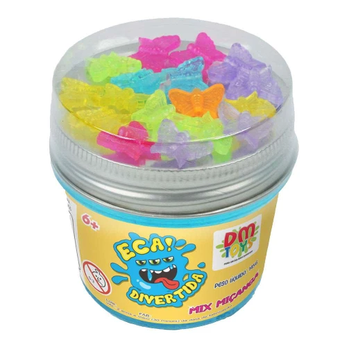 Slime eca divertida mix miçanga 145g Dm Toys