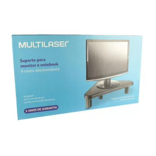 Suporte triangular para monitor de mesa Multilaser