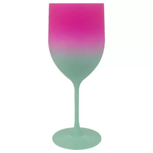 Taça acríica para drink genova degrade tiffany/rosa 400ml Neoplas