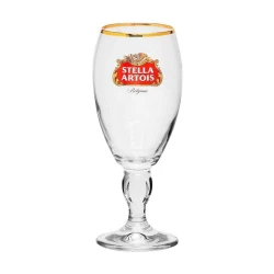 Taça de vidro para cerveja 250ml stella artois