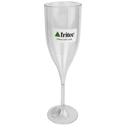 Taça acrílica para champagne 180ml cristal Tritec