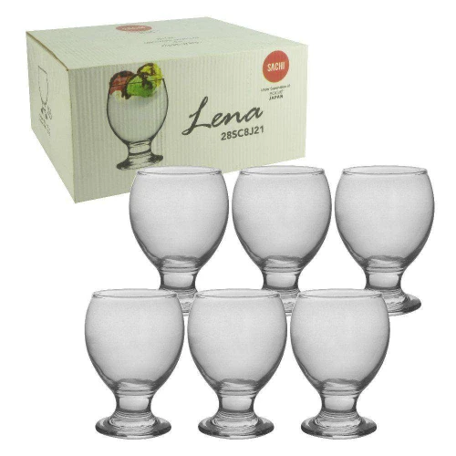 Taça de vidro drink lena 280ml transparente kaveh