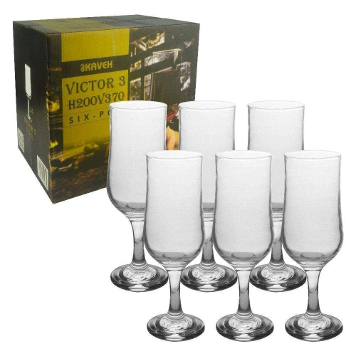 Taça de vidro drink victor 370ml transparente kaveh