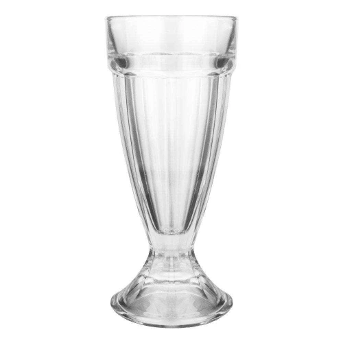 Taça de vidro para milk shake 310ml com 3 peças