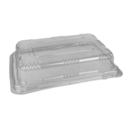 Tampa plástica cristal EPS03 baixa 25x18cm com 100 unidades marplast