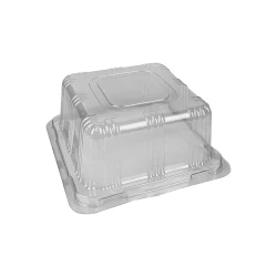 Tampa plástica cristal eps01 alta 16x16cm com 100 unidades marplast