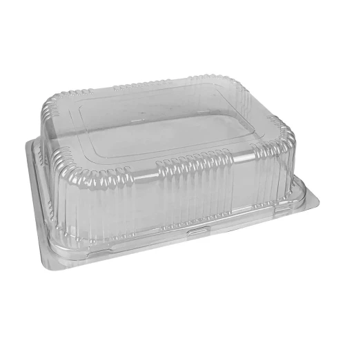 Tampa plástica cristal eps02 alta 22x15cm com 100 unidades marplast