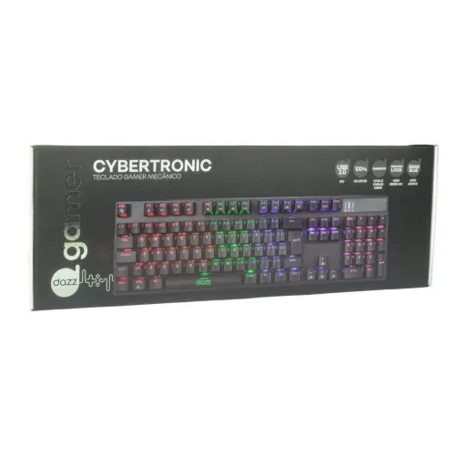 Teclado gamer usb cybertronic com luz Dazz