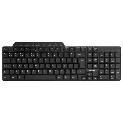 Teclado multimídia usb com 09 teclas de atalho shortcut k2 MBtech