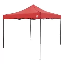 Tenda gazebo vermelha articulada com regulagem Bel