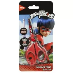 Tesoura escolar licenciada Miraculous blister Tris