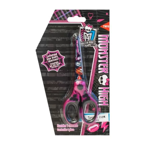 Tesoura escolar licenciada Monster High blister Tris