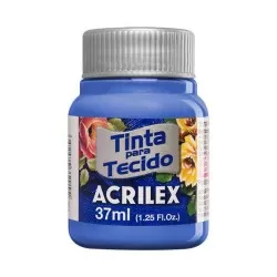 Tinta para tecido azul cobato 502 37ml Acrilex