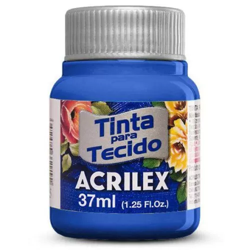 Tinta para tecido azul turquesa 501 37ml Acrilex