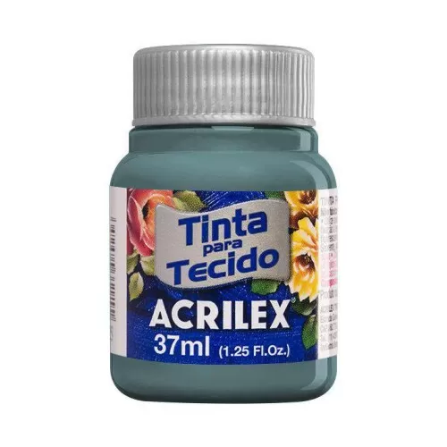 Tinta para tecido cinza lunar 574 37ml Acrilex