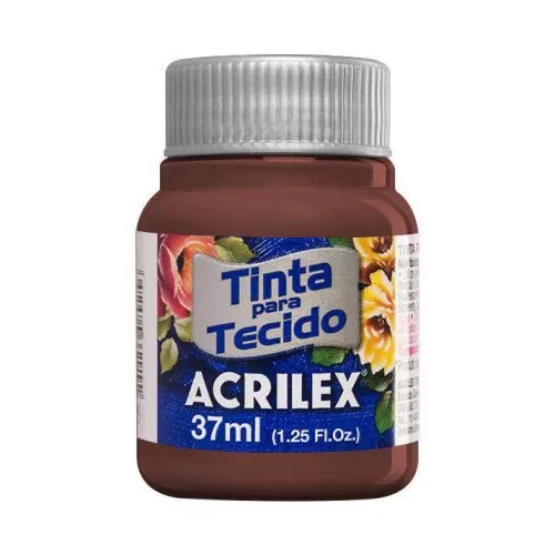 Tinta para tecido marrom 531 37ml Acrilex