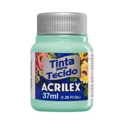 Tinta para tecido verde glacial 552 37ml Acrilex