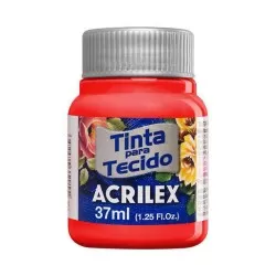 Tinta para tecido vermelho fogo 507 37ml Acrilex