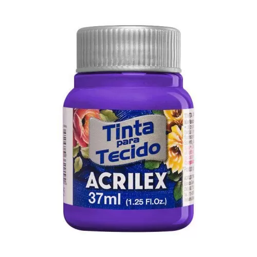 Tinta para tecido violeta 516 37ml Acrilex