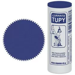 Tinta de tingir roupa azul indigo ref 22 com 06 unidades Tupy