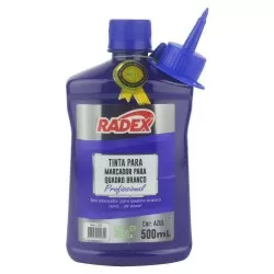 Tinta para pincel quadro branco líquido 500ml azul Radex