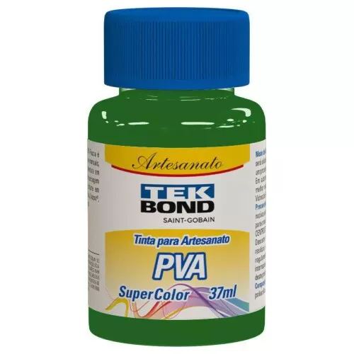 Tinta pva para artesanato verde floresta 37ml Tek Bond