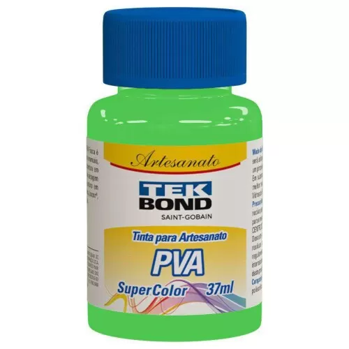 Tinta pva para artesanato verde grama 37ml Tek Bond