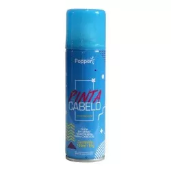 Tinta spray para cabelo azul fluorescente 135ml Popper