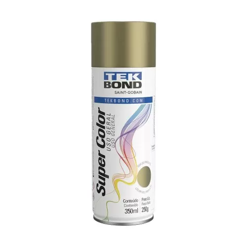 Tinta spray uso geral 350ml dourado Tek Bond