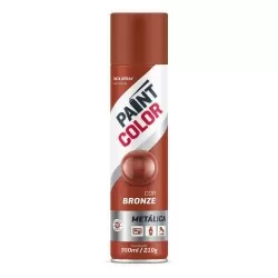 Tinta spray uso geral 350ml metálica bronze Paintcolor