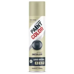 Tinta spray uso geral 350ml verniz incolor Paintcolor