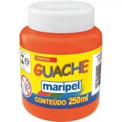 Tinta guache 250ml laranja Maripel