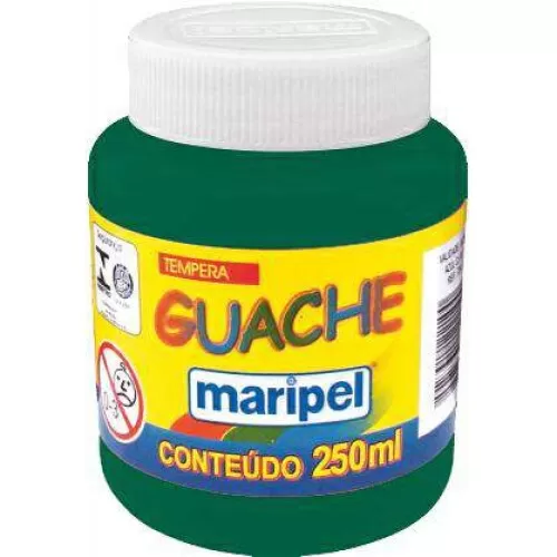 Tinta guache 250ml verde escuro Maripel