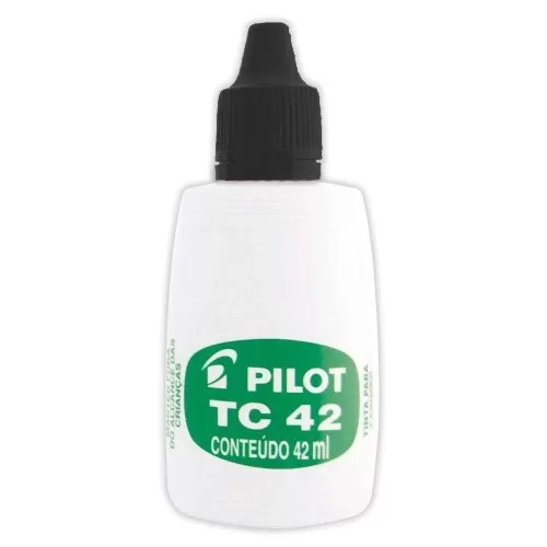 Tinta para almofada de carimbo 42ml preta Pilot