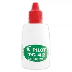 Tinta para almofada de carimbo 42ml vermelho Pilot