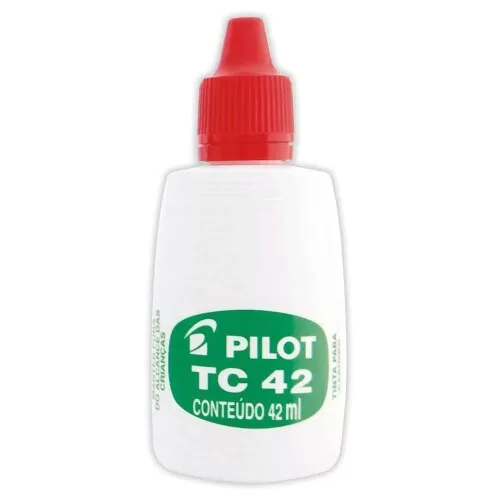 Tinta para almofada de carimbo 42ml vermelho Pilot