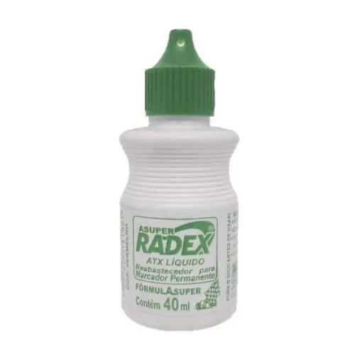 Tinta para pincel atômico 40ml verde Radex