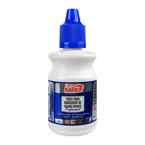 Tinta para pincel de quadro branco líquido 40ml azul Radex