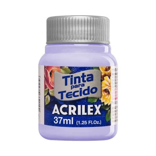 Tinta para tecido lilás bebê 809 37ml Acrilex