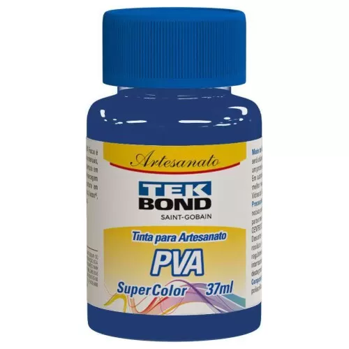 Tinta pva para artesanato azul oceano 37ml Tek Bond