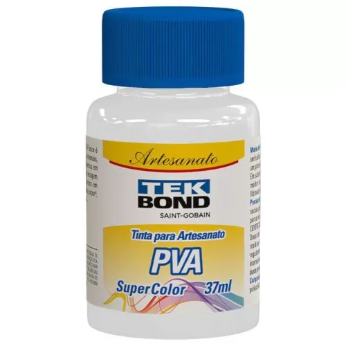 Tinta pva para artesanato branco 37ml Tek Bond