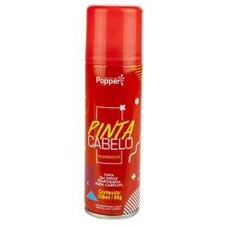 Tinta spray para cabelo 135ml vermelho Popper