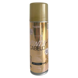 Tinta spray para cabelo dourado 135ml Popper