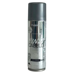 Tinta spray para cabelo prata 135ml Popper