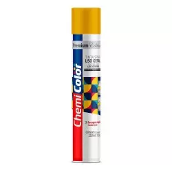 Tinta spray uso geral 250ml amarelo Chemicholor