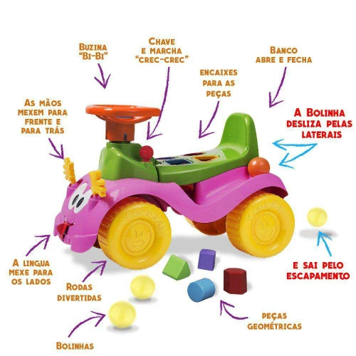 Totokinha menina com formas geométricas Cardoso Toys