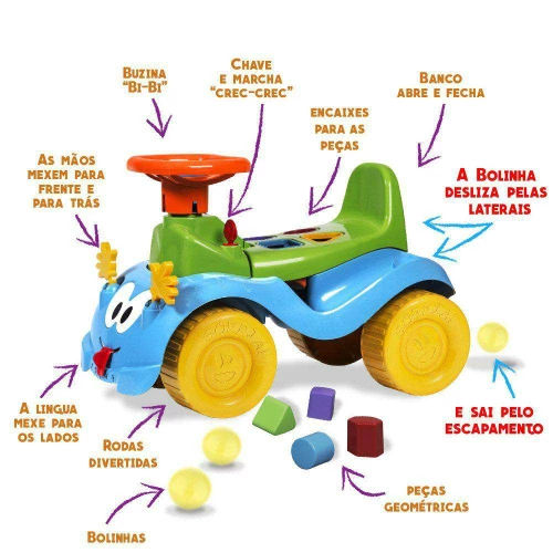 Totokinha menino com formas geométricas Cardoso Toys