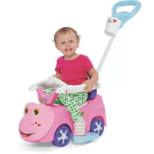 Totokinha rã Baby Car menina 2x1 com som Mercotoys