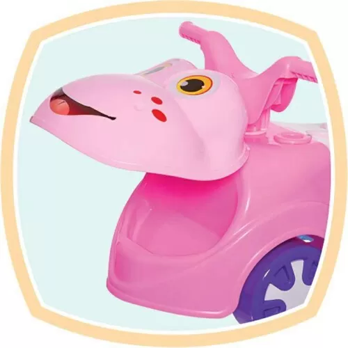 Totokinha rã Baby Car menina 2x1 com som Mercotoys