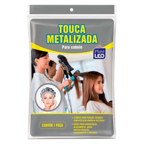 Touca metalizada térmica para cabelo